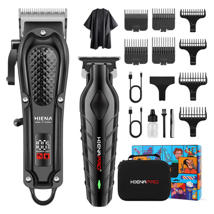 HIENA PRO Hair Clippers Set with stainless steel blades