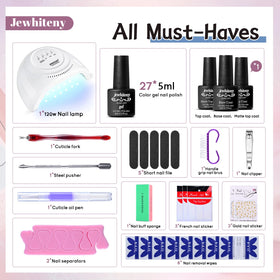 High power nail lamp with timer settings for gel polish