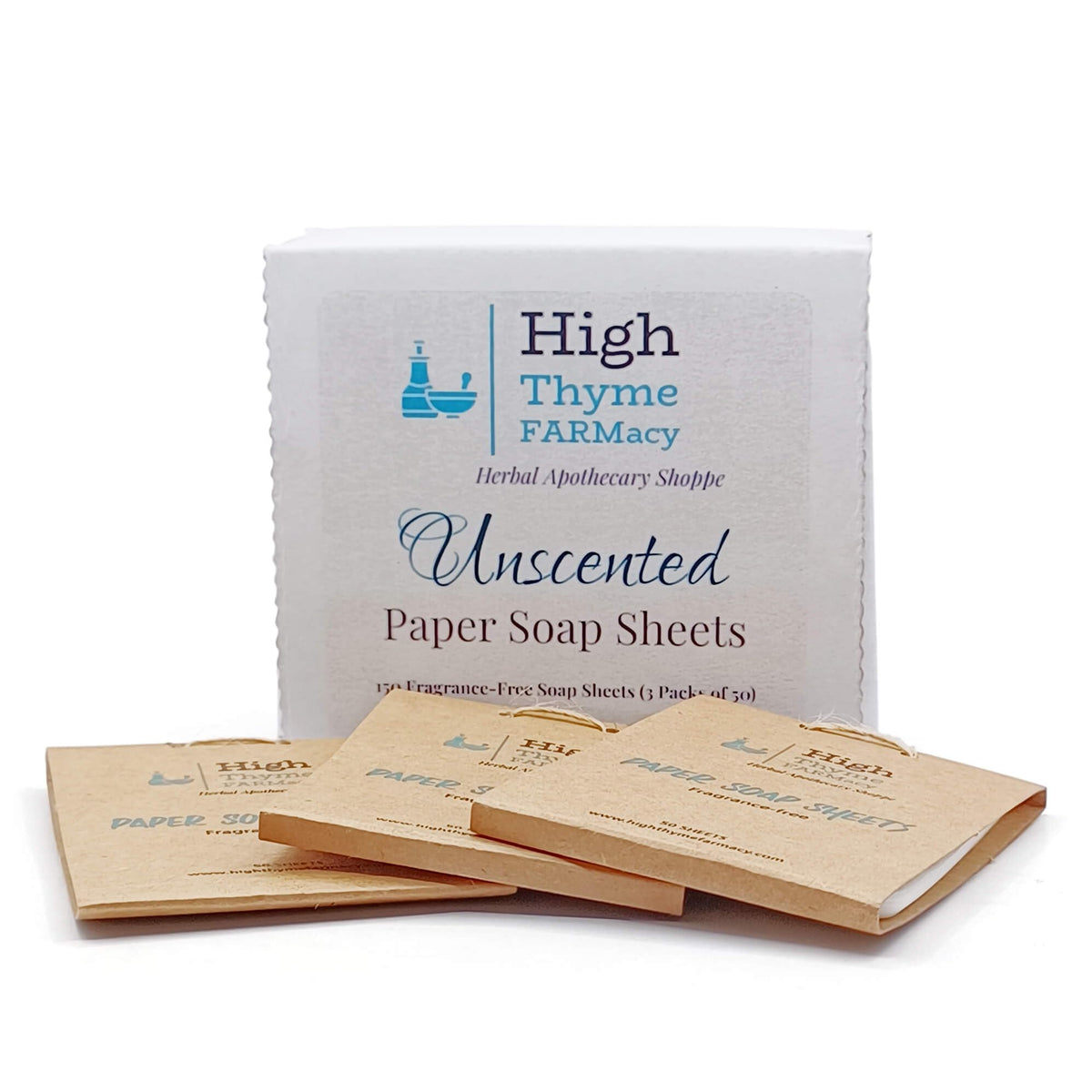 High Thyme FARMacy Travel Soap Sheets 150 Count front view