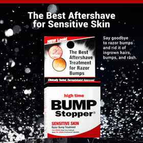 high time Bump Stopper Sensitive Ingrown Hair Cream application on skin