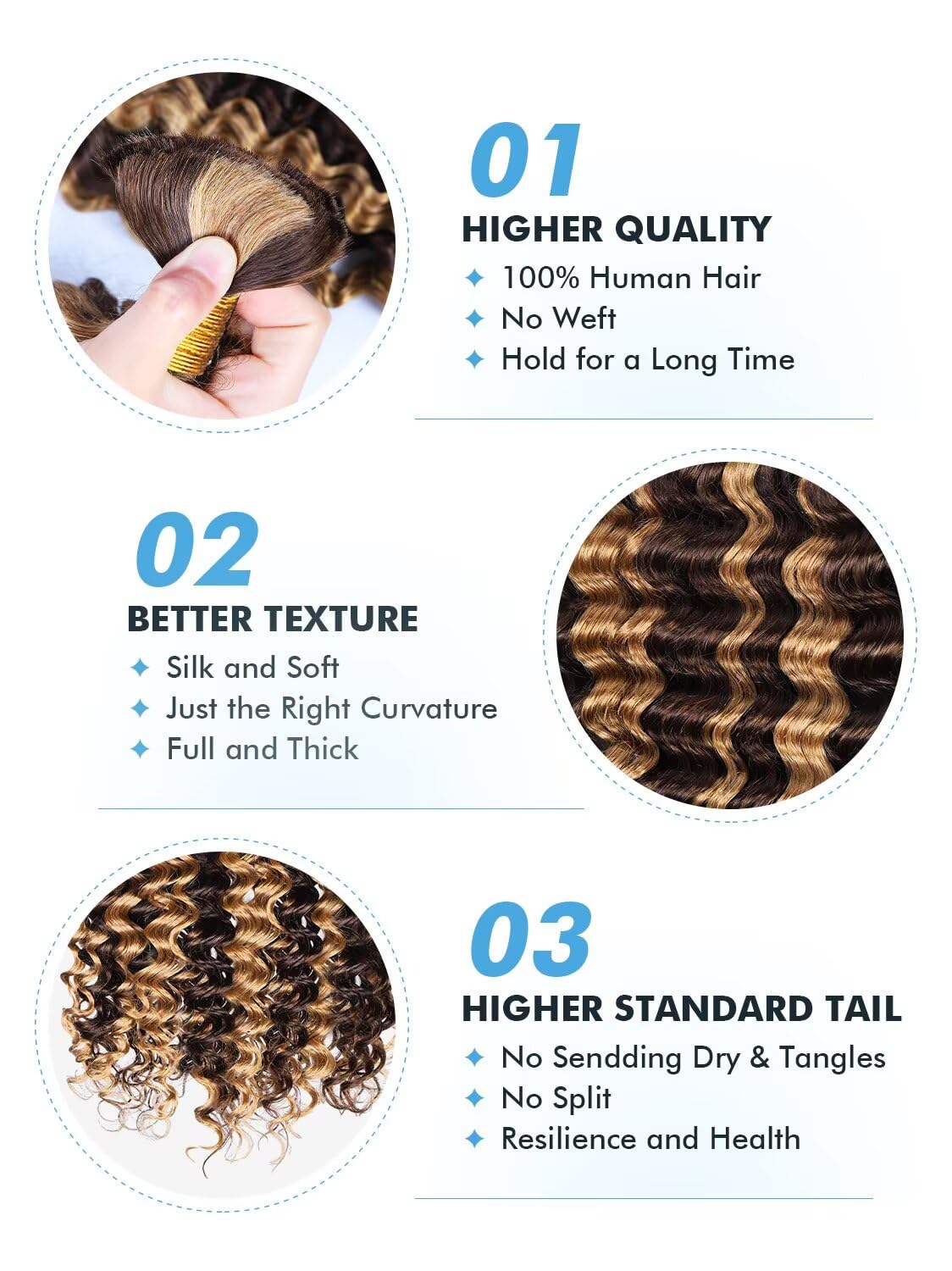 Highlight Human Braiding Hair 22 Inch styled in braids