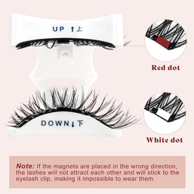 Higu clace Magnetic Eyelashes kit contents laid out