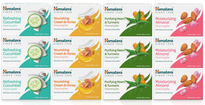 Himalaya Cleansing Bar Soap Variety Pack front view with all four scents