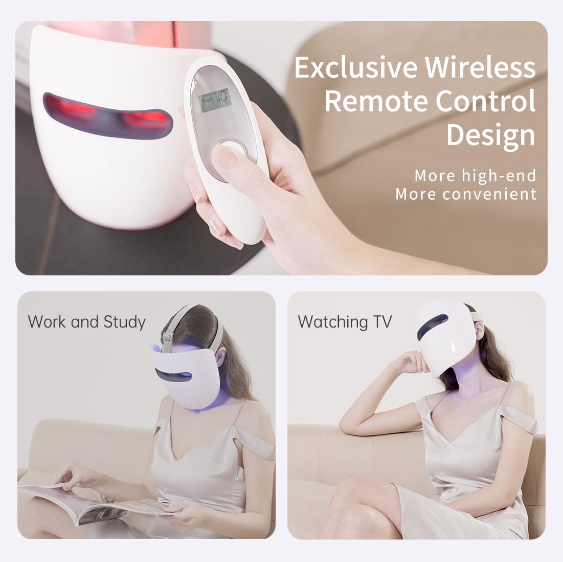 HIME SAMA LED Face Mask with user manual