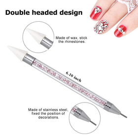 HiMo Nail Rhinestone Picker Tool packaging with extra wax heads