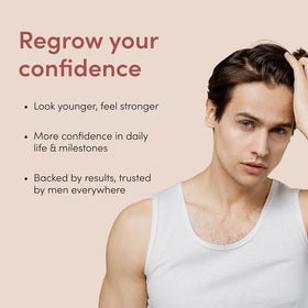 HIMS & HERS Hair Regrowth 5% Minoxidil Solution application process