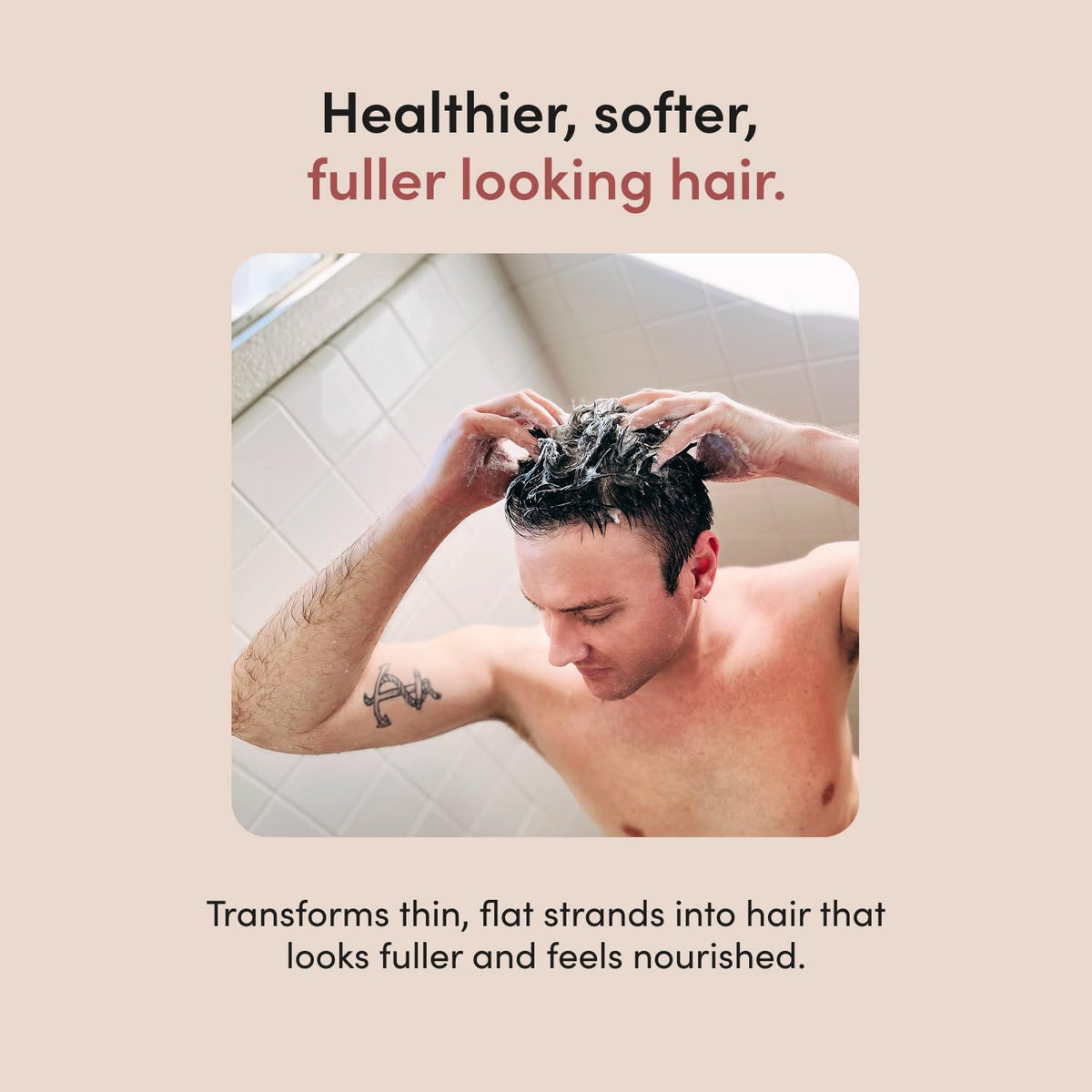 HIMS & HERS Thick Fix Shampoo and Conditioner with eucalyptus scent