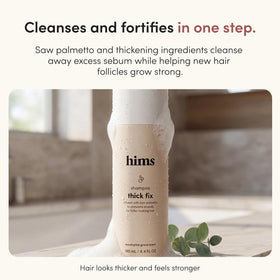 HIMS & HERS Thick Fix Shampoo with eucalyptus scent