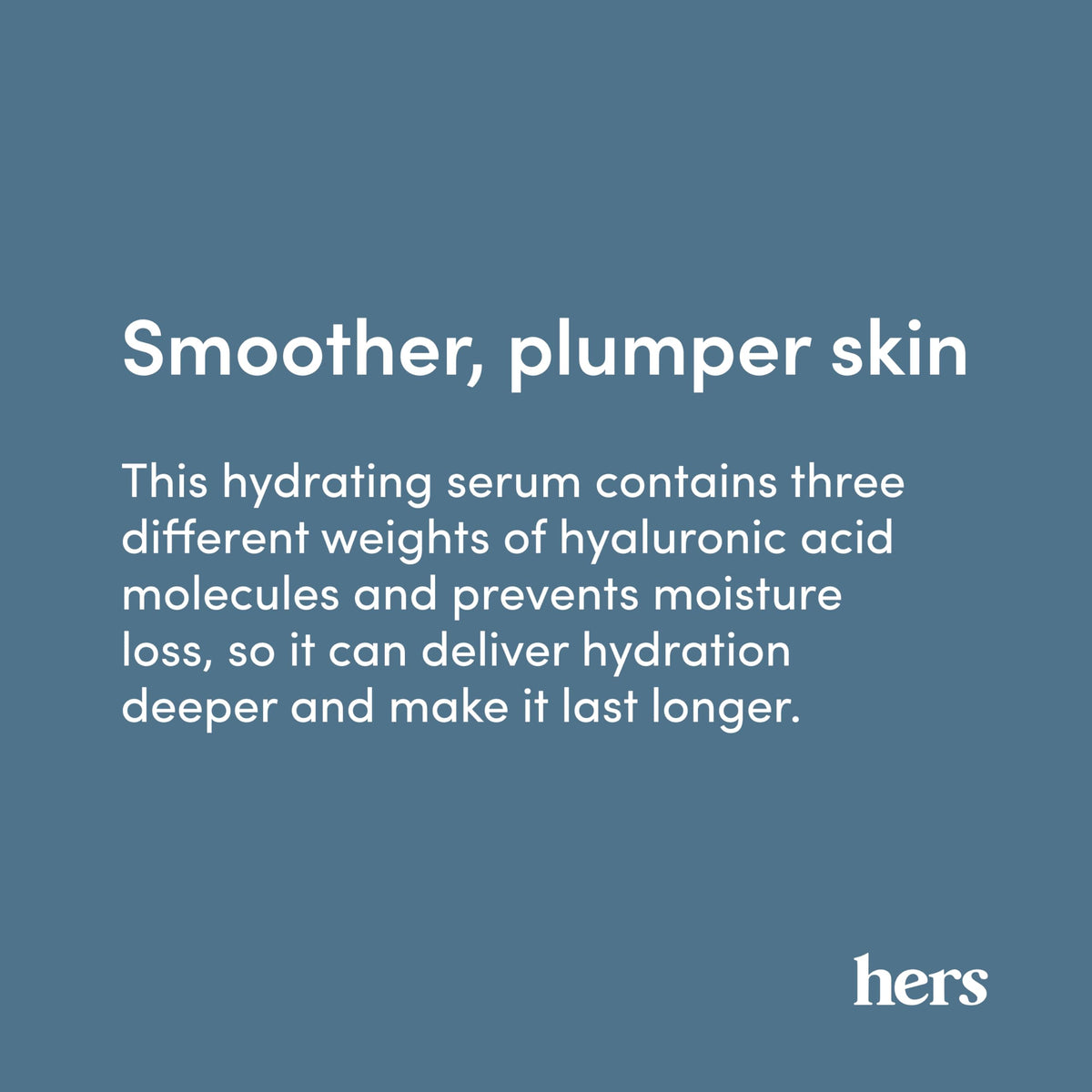 HIMS & HERS Triple Plump Hyaluronic Face Serum application on skin