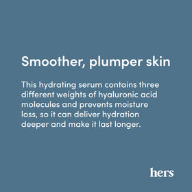 HIMS & HERS Triple Plump Hyaluronic Face Serum application on skin