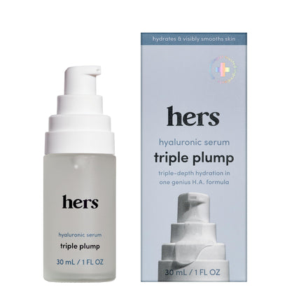 HIMS & HERS Triple Plump Hyaluronic Face Serum front view