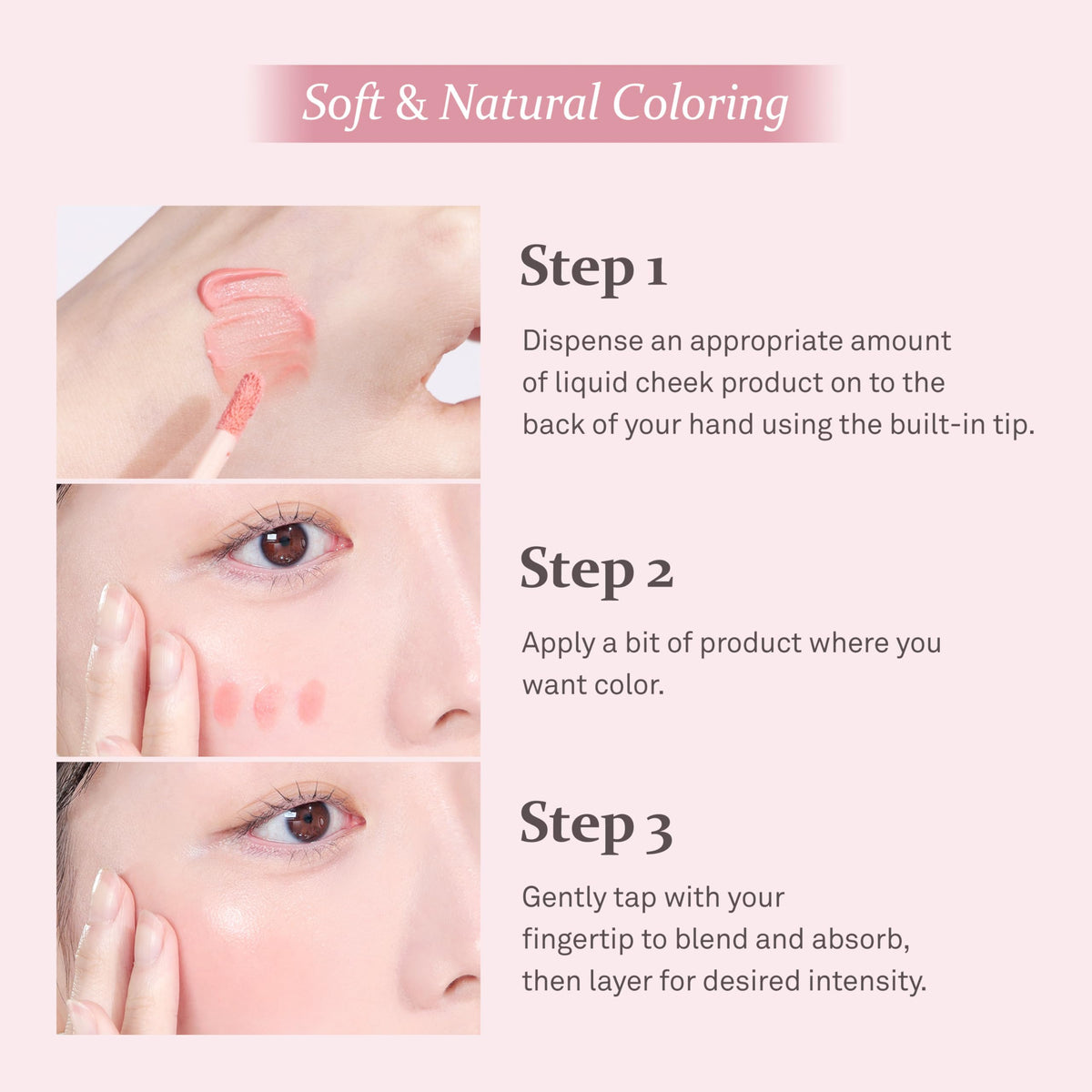 HINCE Dewy Liquid Cheek Blush texture close-up