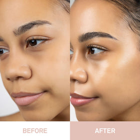 HINCE True Dimension Radiance Balm Clear Highlighter application on cheeks