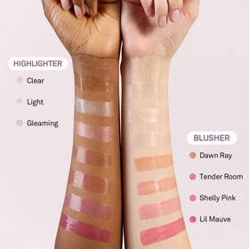 HINCE True Dimension Radiance Balm packaging on a vanity