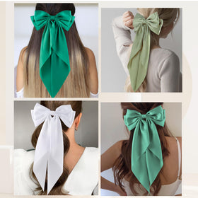 hisial Large Bow Hair Clip displayed on a calendar