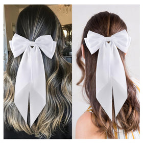 hisial Large Bow Hair Clip worn in a hairstyle