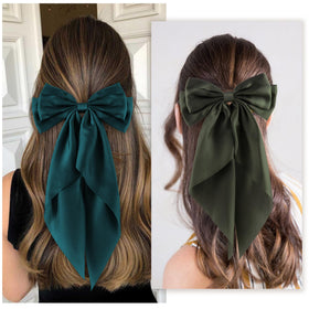 hisial large bow hair clips arranged in a pack