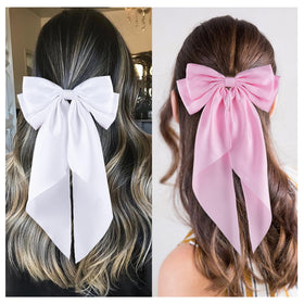 hisial Large Bow Hair Clips displayed in a gift box