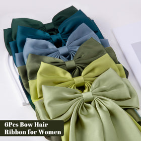 hisial large bow hair clips in a lifestyle setting