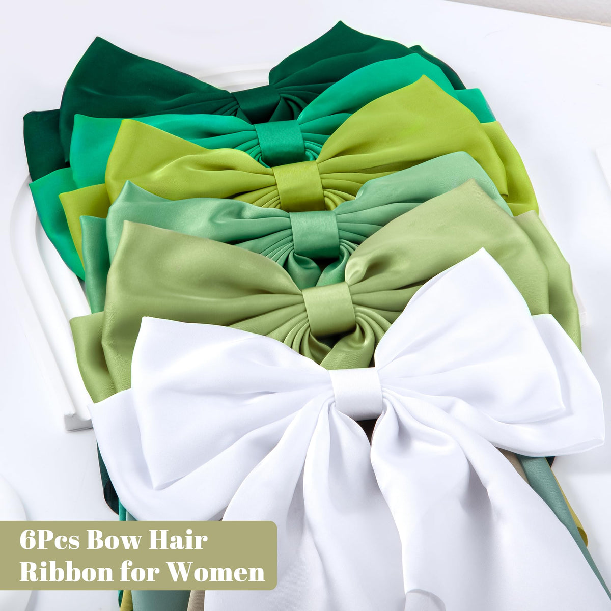 hisial Large Bow Hair Clips in elegant packaging