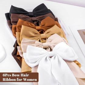 hisial Large Bow Hair Clips on a decorative background