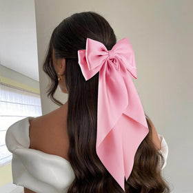 hisial Large Bow Hair Clips set of six in various colours