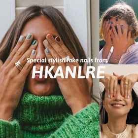 Hkanlre Bling Coffin Press on Nails in different sizes