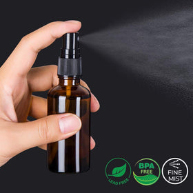 hmaimas Amber Glass Spray Bottle with fine mist sprayer