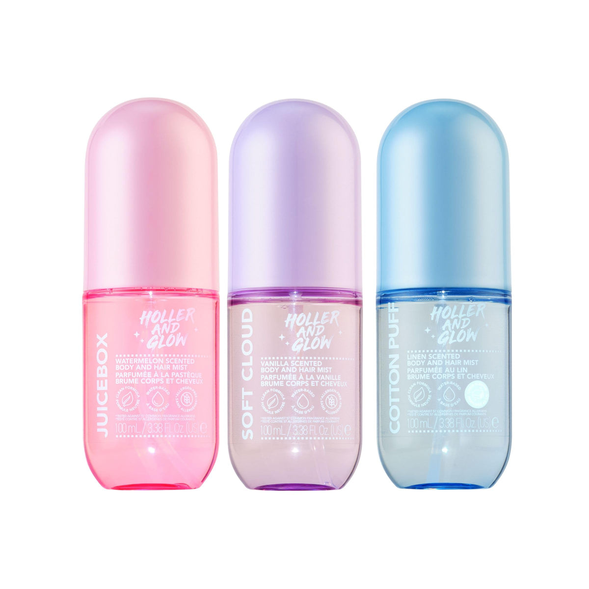 Holler & Glow Warming Vanilla Scent bottle close-up