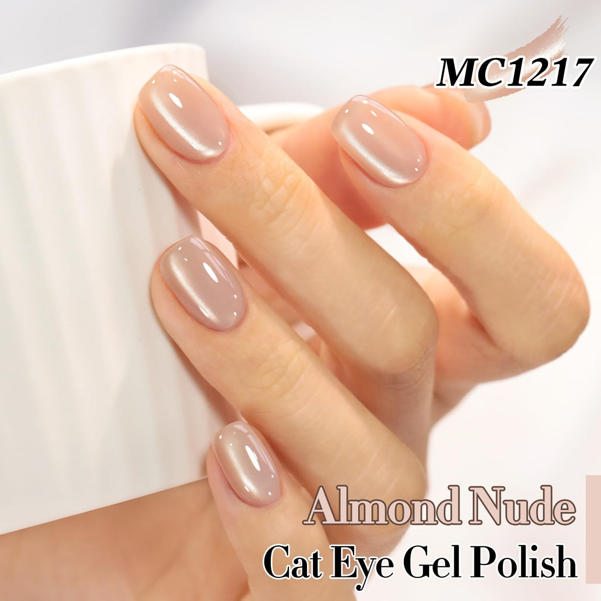 Holographic glitter effect of Double Rhythm Cat Eye Gel Polish