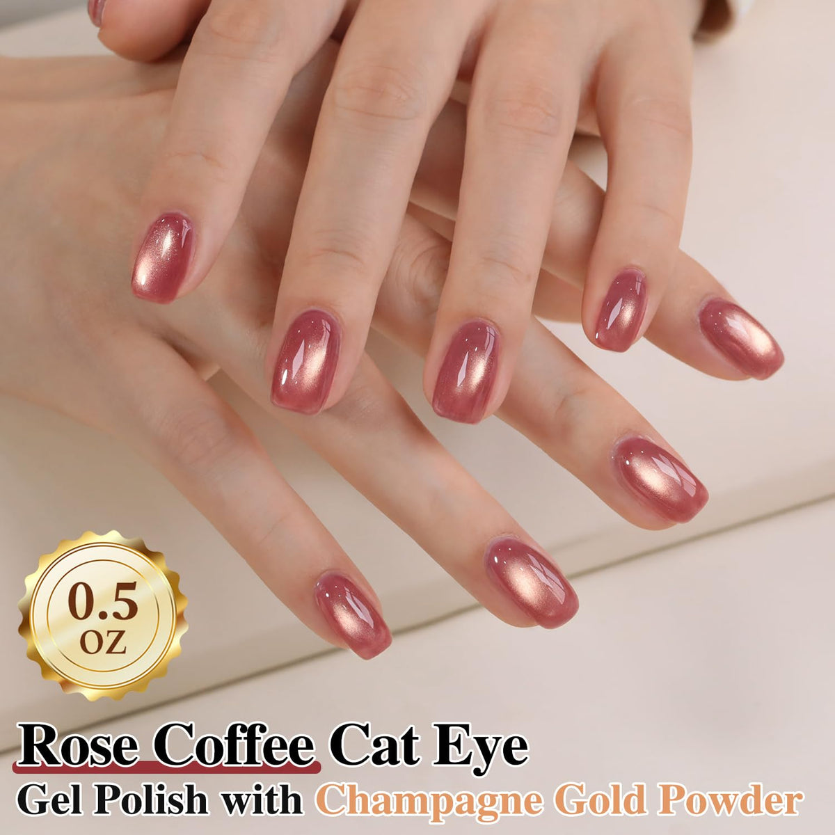 Holographic glitter effect of Double Rhythm Cat Eye Gel Polish