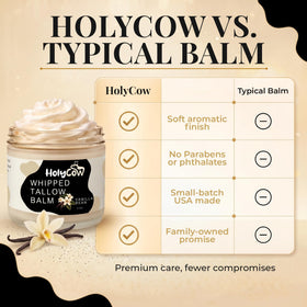 HolyCow Beef Tallow Moisturiser application on skin