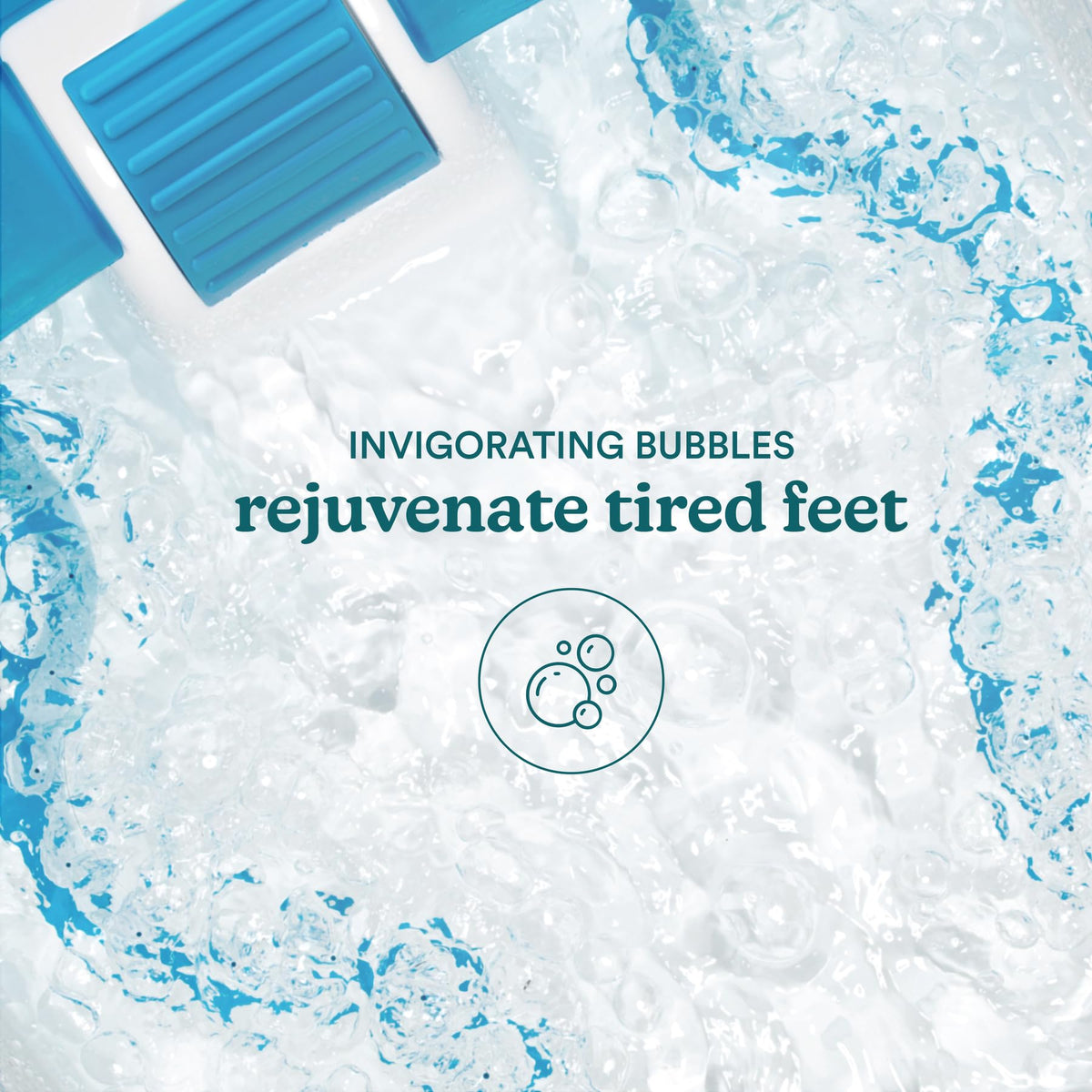 Homedics Bubble Bliss Deluxe Foot Spa with bubbles and water