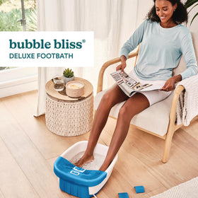 Homedics Bubble Bliss Deluxe Foot Spa with raised nodes and water
