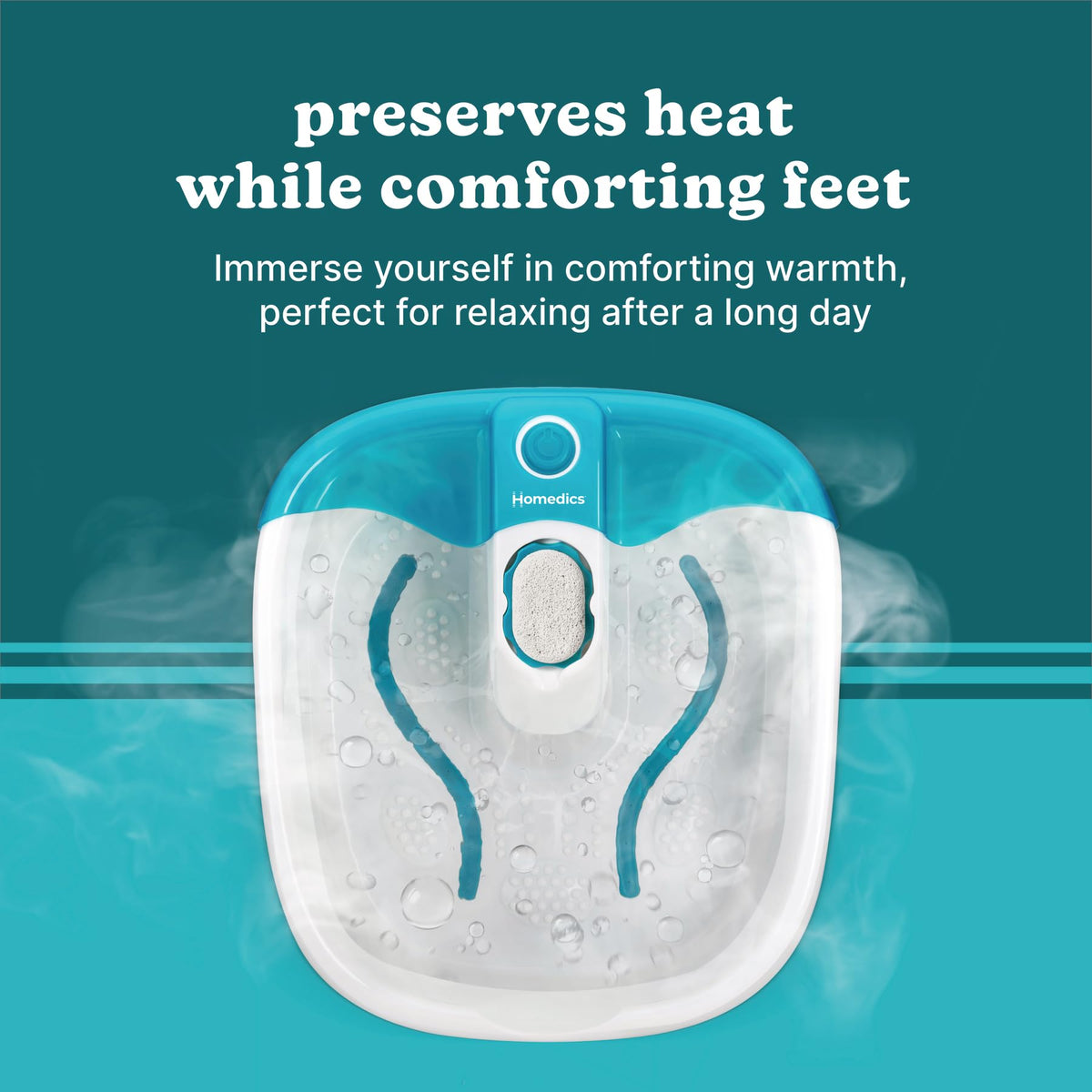 Homedics Bubble Mate Foot Spa side view