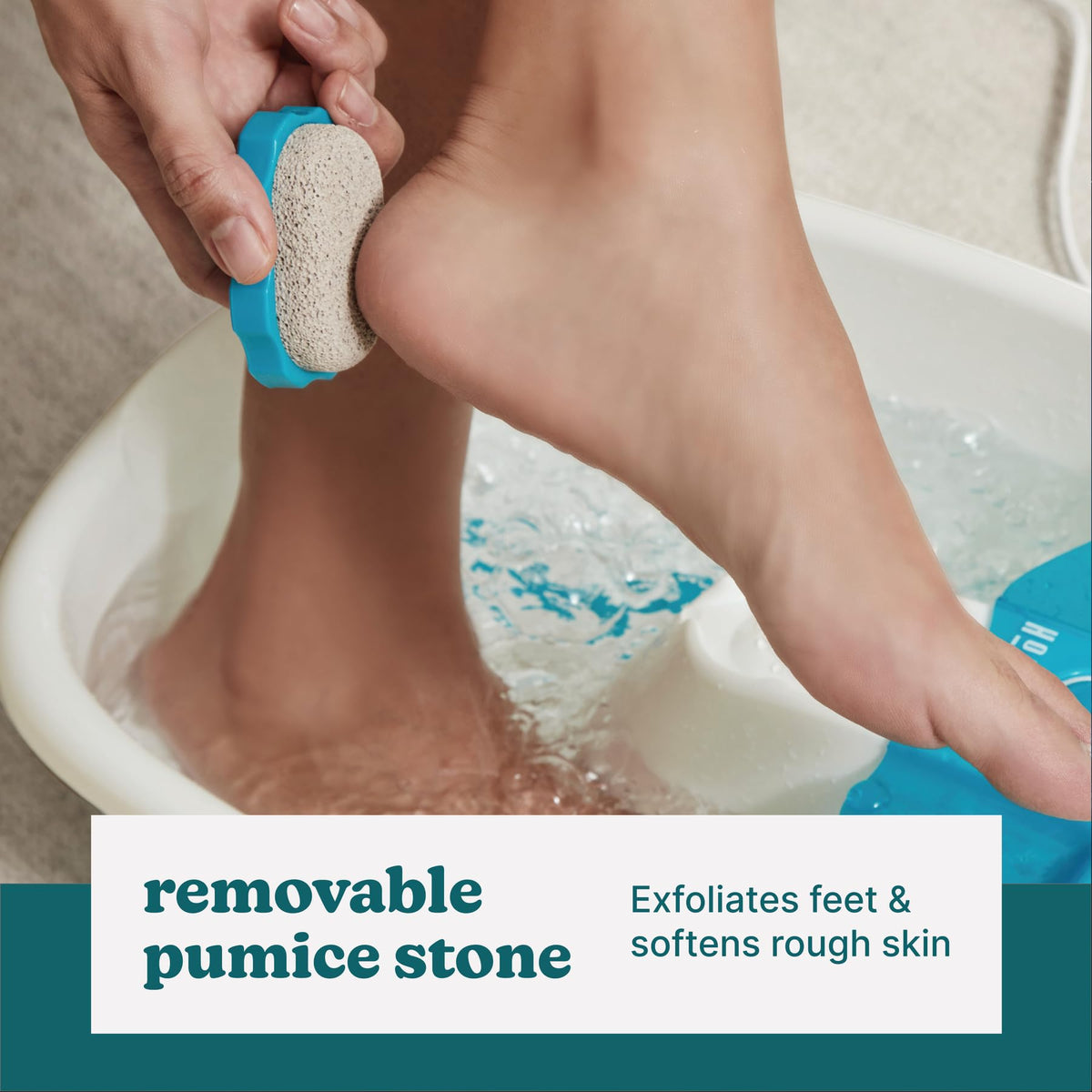 Homedics Bubble Mate Foot Spa splash proof design