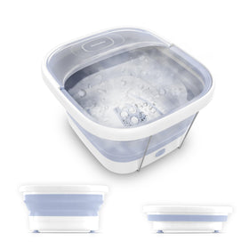 Homedics Collapsible Foot Spa front view with ergonomic design