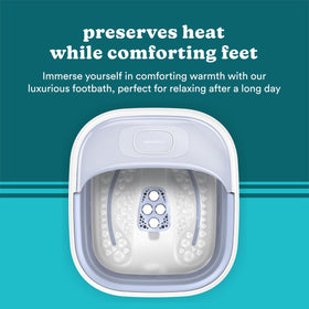 Homedics Collapsible Foot Spa side view with raised nodes