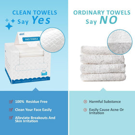 HOMEXCEL Disposable Face Towels in use for personal care