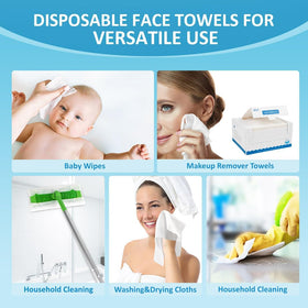 HOMEXCEL Face Towels displayed in a travel bag