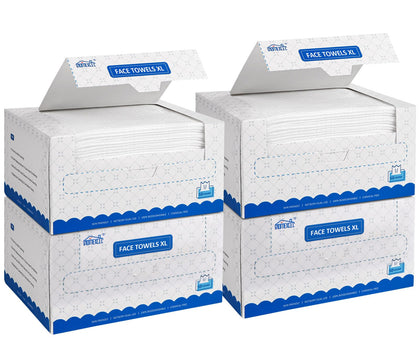 HOMEXCEL Face Towels front view with packaging