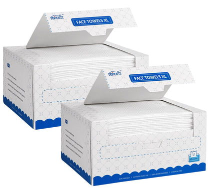 HOMEXCEL Face Towels XL disposable pack front view
