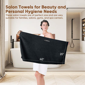 HOMEXCEL Microfiber Hair Towels 5PK in a gym environment
