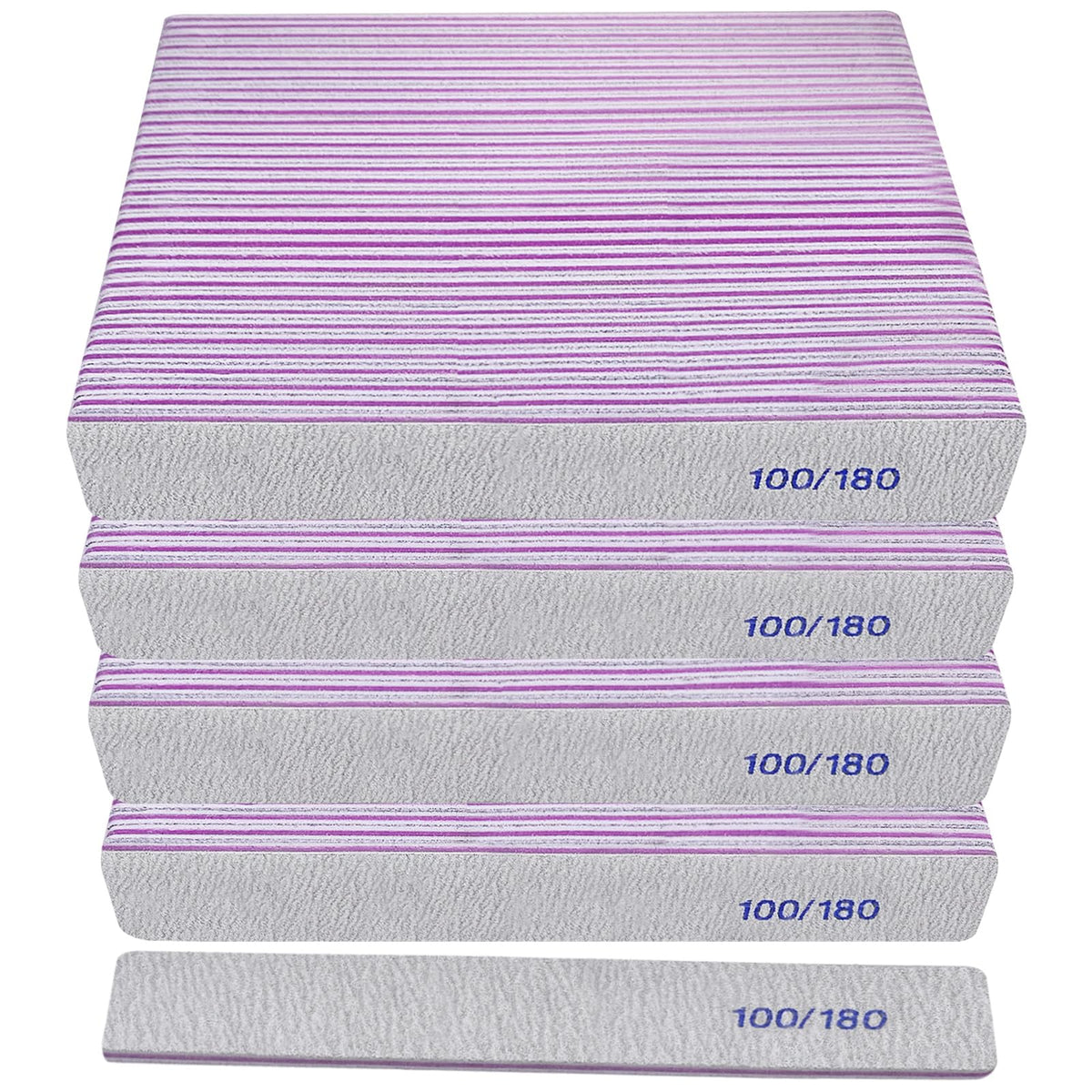 HomeyEra 100/180 grit nail files front view with packaging