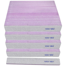 HomeyEra 100/180 grit nail files front view with packaging