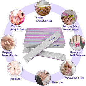 HomeyEra nail file in use on acrylic nails