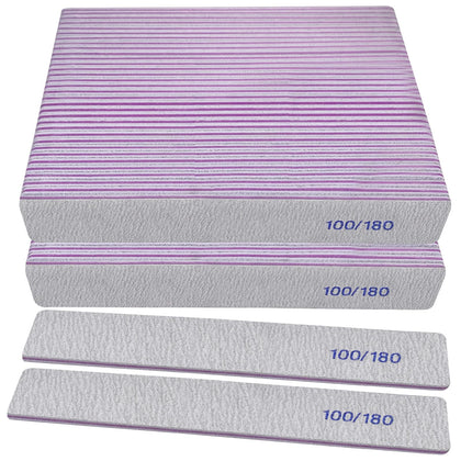 HomeyEra Nail Files 50 Pack front view showing double-sided grit