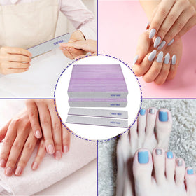 HomeyEra nail files on a manicure table