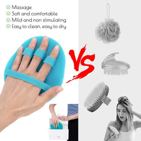 HOMMIESAFE Silicone Body Brush with packaging
