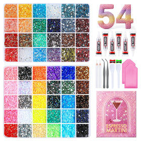 Homsoil 4mm Rhinestone Bedazzling Kit with storage box
